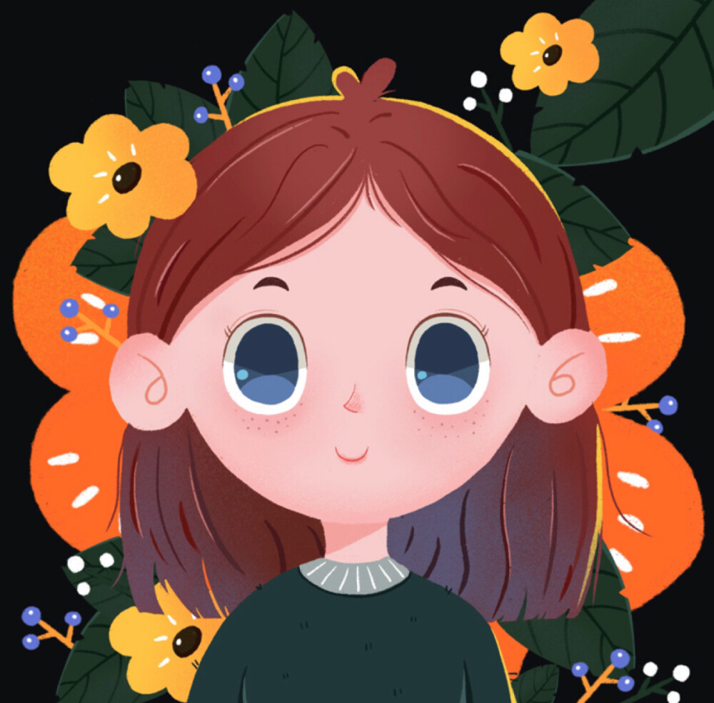 六月恩自留集自截女生头像插画头像