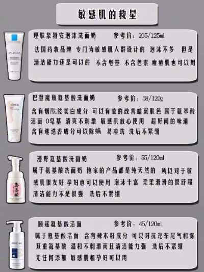 如何选择适合自己的洗面奶❓选好洗面奶，护肤事半功倍。