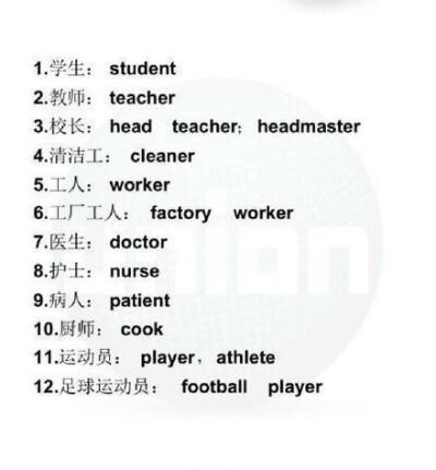 常用到的100个和职业有关的英语词汇，分类记单词！