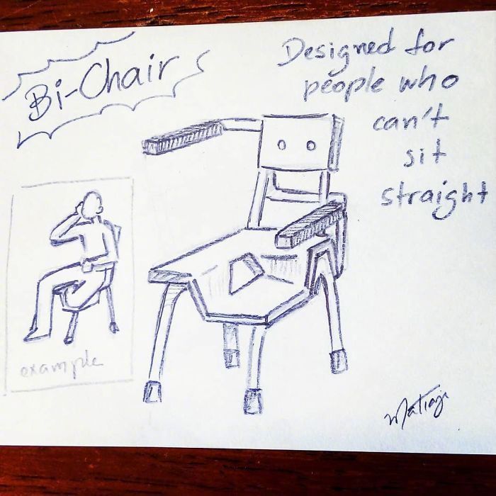 “坐没坐相椅” - by艺术家MáMatiazi以色列一个父亲，为她“坐没坐相”的女儿打造的椅子。想要拥有 ~