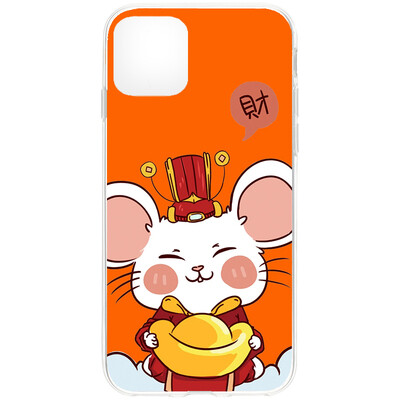 中国风创意财神鼠年 苹果XR iphone 11 XS Max i7 i8 plus 手机壳