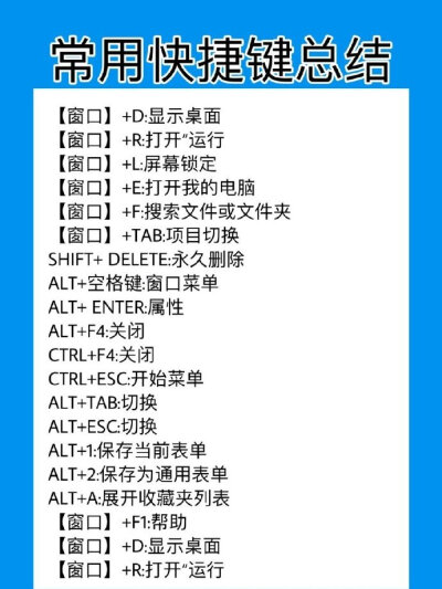 电脑键盘知识总结✅让你快速完成工作量