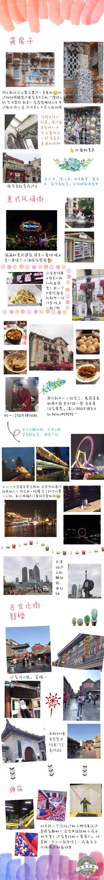 【北京天津旅行攻略】每次再看到这些图都想再去经历一次 P1-3 天津旅游攻略P4-5 天津美食P6-7 北京旅游攻略P 8-9 北京美食作者：越粑粑o