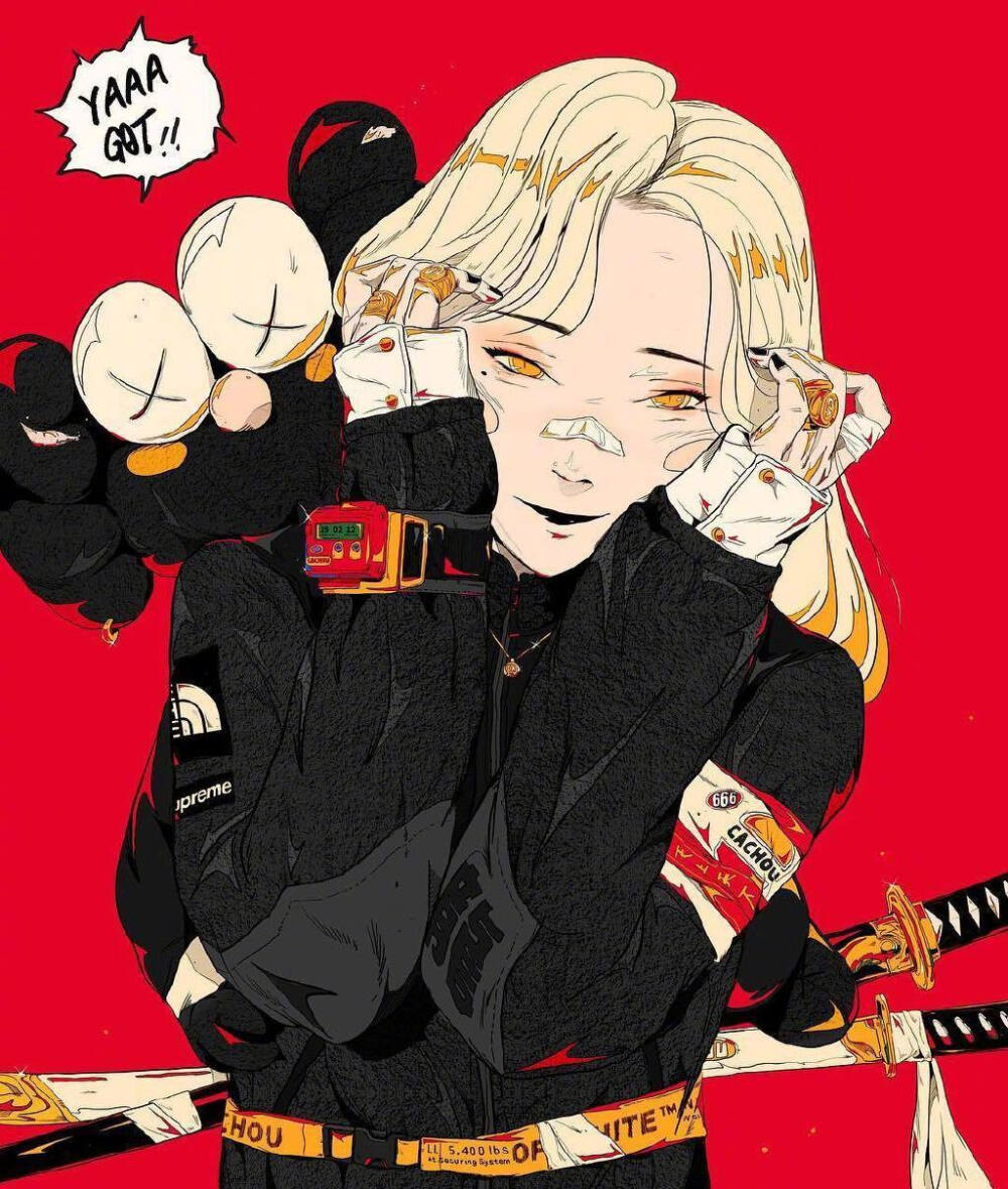 插画师chienanchou笔下的一组酷女孩