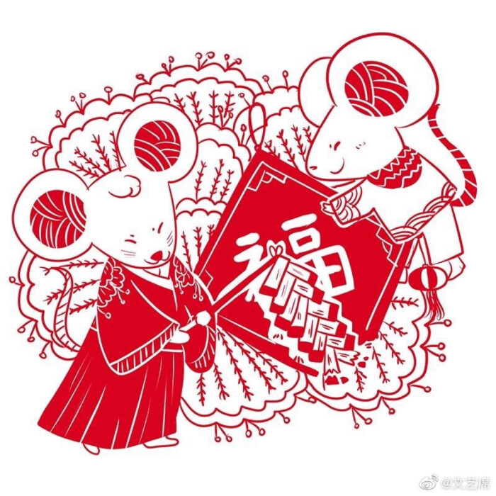 鼠 鼠年画鼠 2020 新年美术素材收集