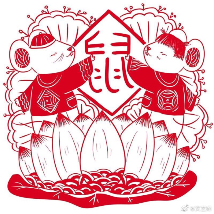 鼠 鼠年画鼠 2020 新年美术素材收集