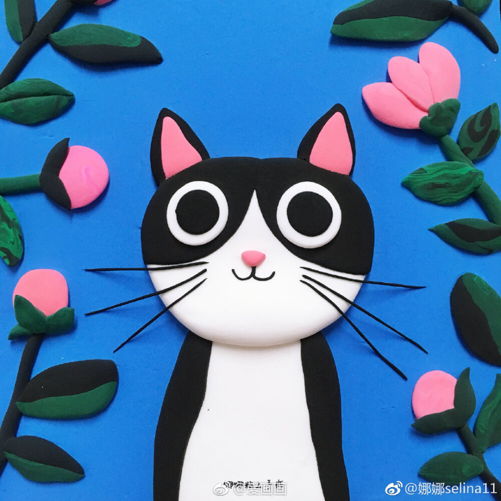 粘土猫插画