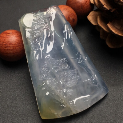 《高山胜景》高山仰止，云雾缭绕，松鹤延年，一剪闲云一溪月，一程山水一年华。