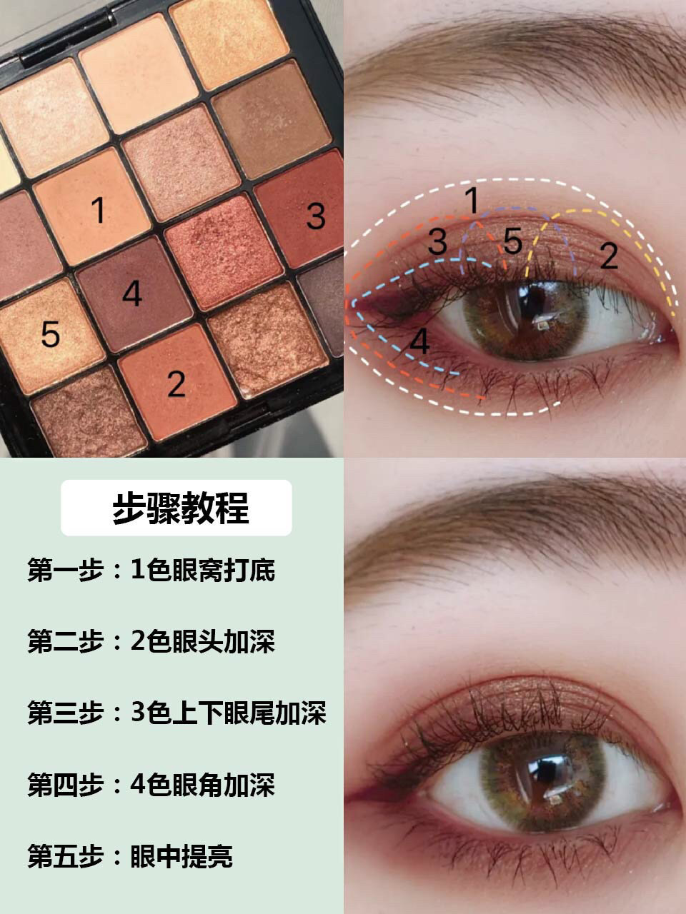 新手必看❗️
NYX16色眼影新年眼妆教程