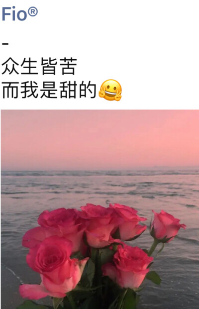 众生皆苦 而我是甜的