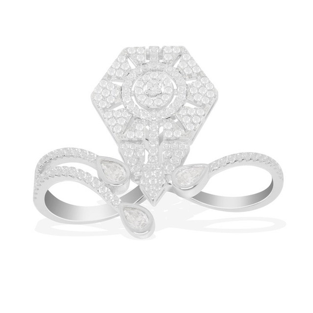 APM Monaco钻石白金戒指