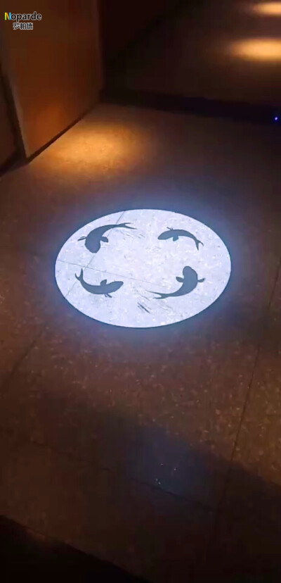 动态鱼灯 室内投影灯效果