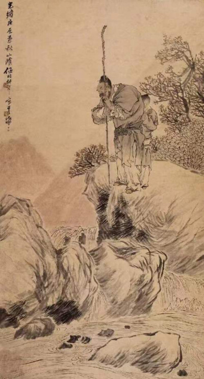 任颐（1840—1896年），初名润，字伯年，一字次远，号小楼，(亦作晓楼)，浙江山阴人，清末画家。绘画题材广泛，人物、肖像、山水、花卉、禽鸟无不擅长。代表作有藏于徐悲鸿纪念馆的《紫藤翠鸟图》轴等。对近现代花鸟…