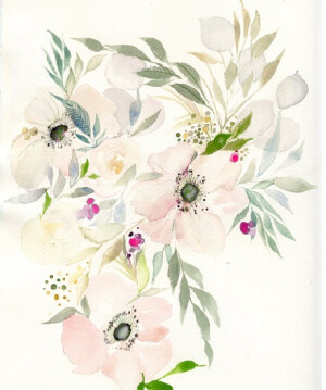 水彩花卉