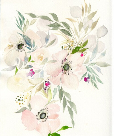 水彩花卉