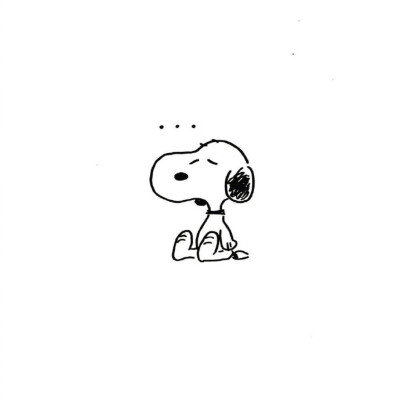 简笔画snoopy