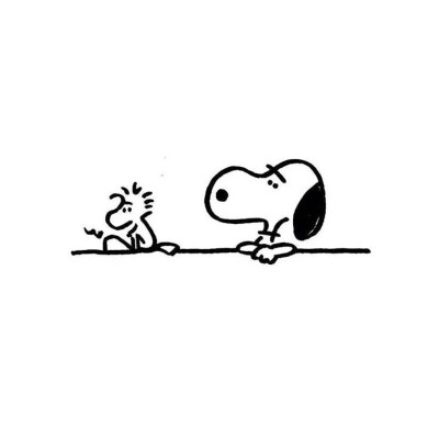 简笔画snoopy