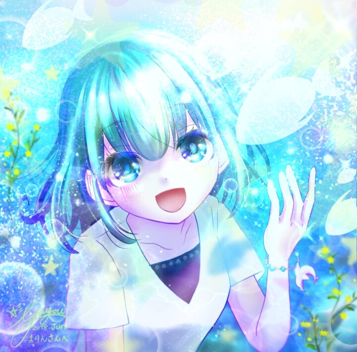 蓝色系~动漫头像~