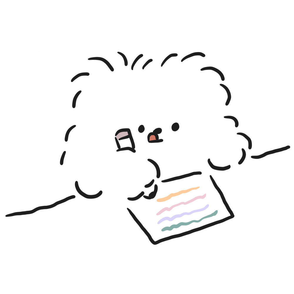 我爱学习韩国ins风简约手绘可爱头像