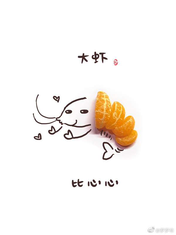 吃个橘子，得到一群小可爱，大吉大利发大财～
作者：@罗罗布
#罗罗布简笔画# ​ 