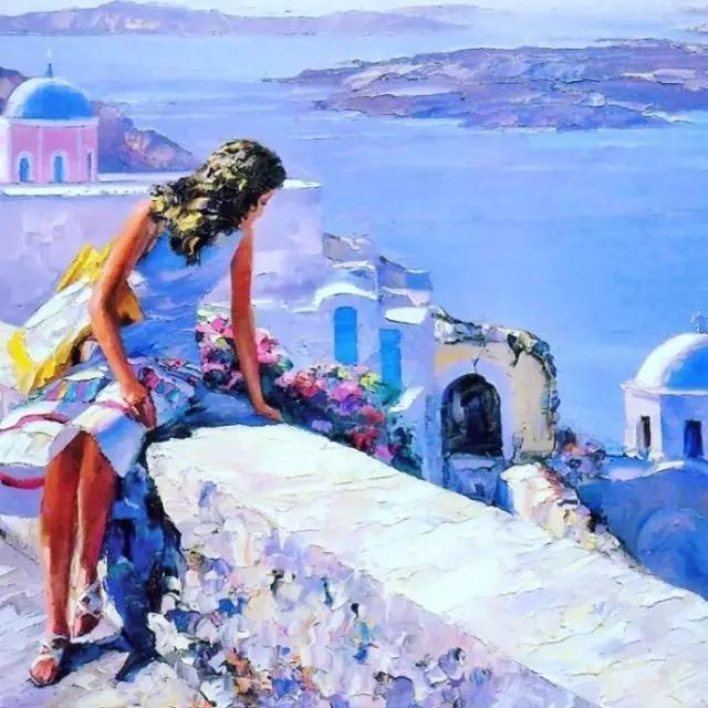 霍华德 贝朗思[1933-2014]（Howard Behrens）
是美国著名通俗绘画艺术家。
1933年生于芝加哥伊利诺伊州，在华盛顿特区长大。17岁那年因雪橇意外受伤卧床不起后开始学习绘画。
1976年，当他采用调色刀的时候，他达到了一个转折点。这是一种风格上的改变，让他的画作“活下来”。我们可以看到，他的作品几乎都是色彩明亮的风格