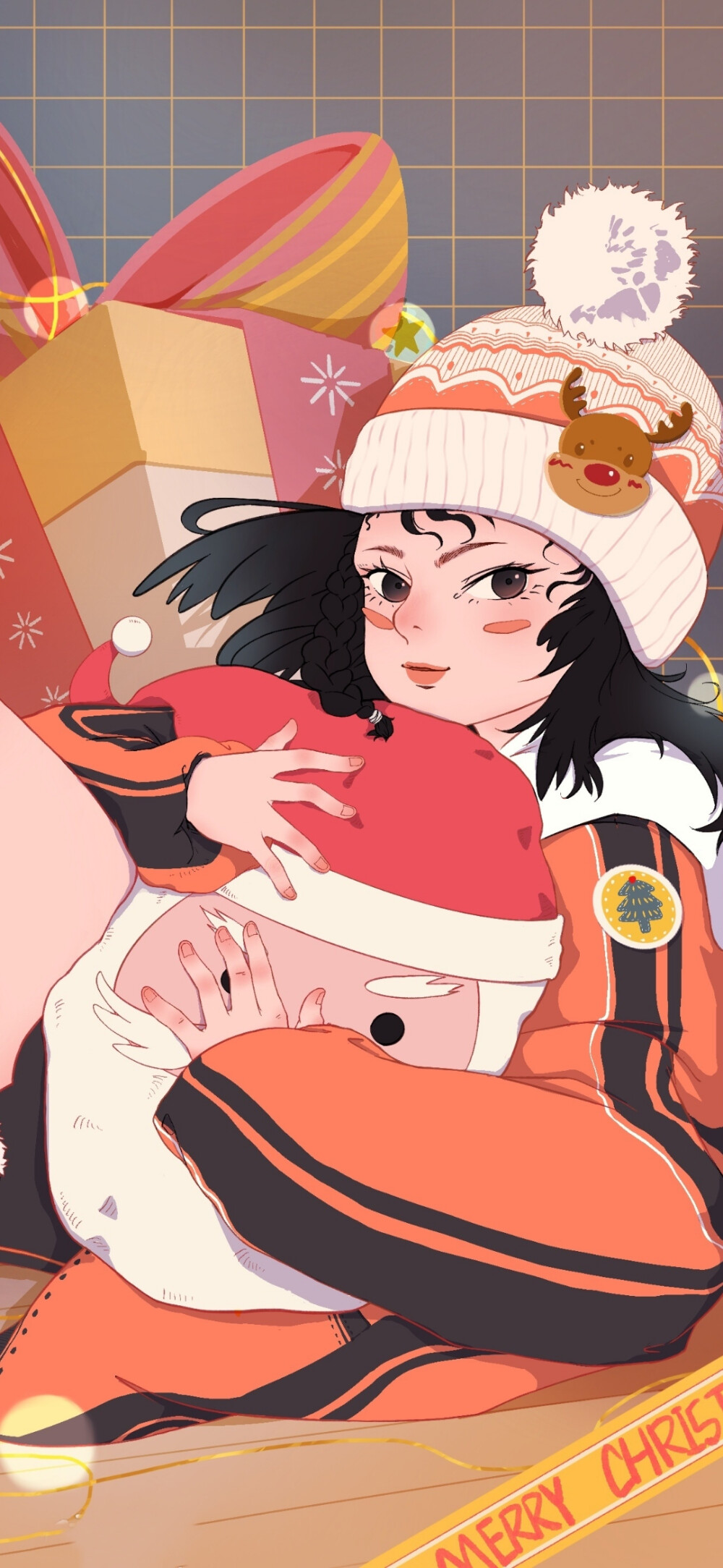 插画壁纸，另类二次元
画师：东东LI_ ​​​
酷女孩的奇妙世界