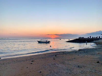 巴厘岛的日出早晨