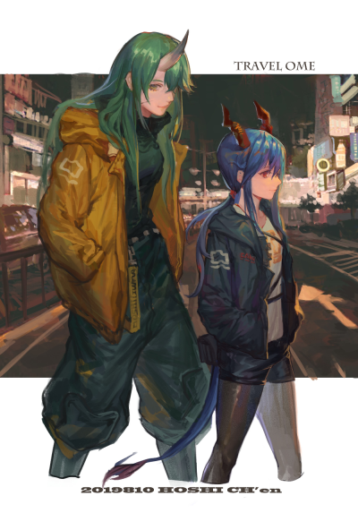 明日方舟 星陈 陈&星熊
画师：龟龟出气筒
