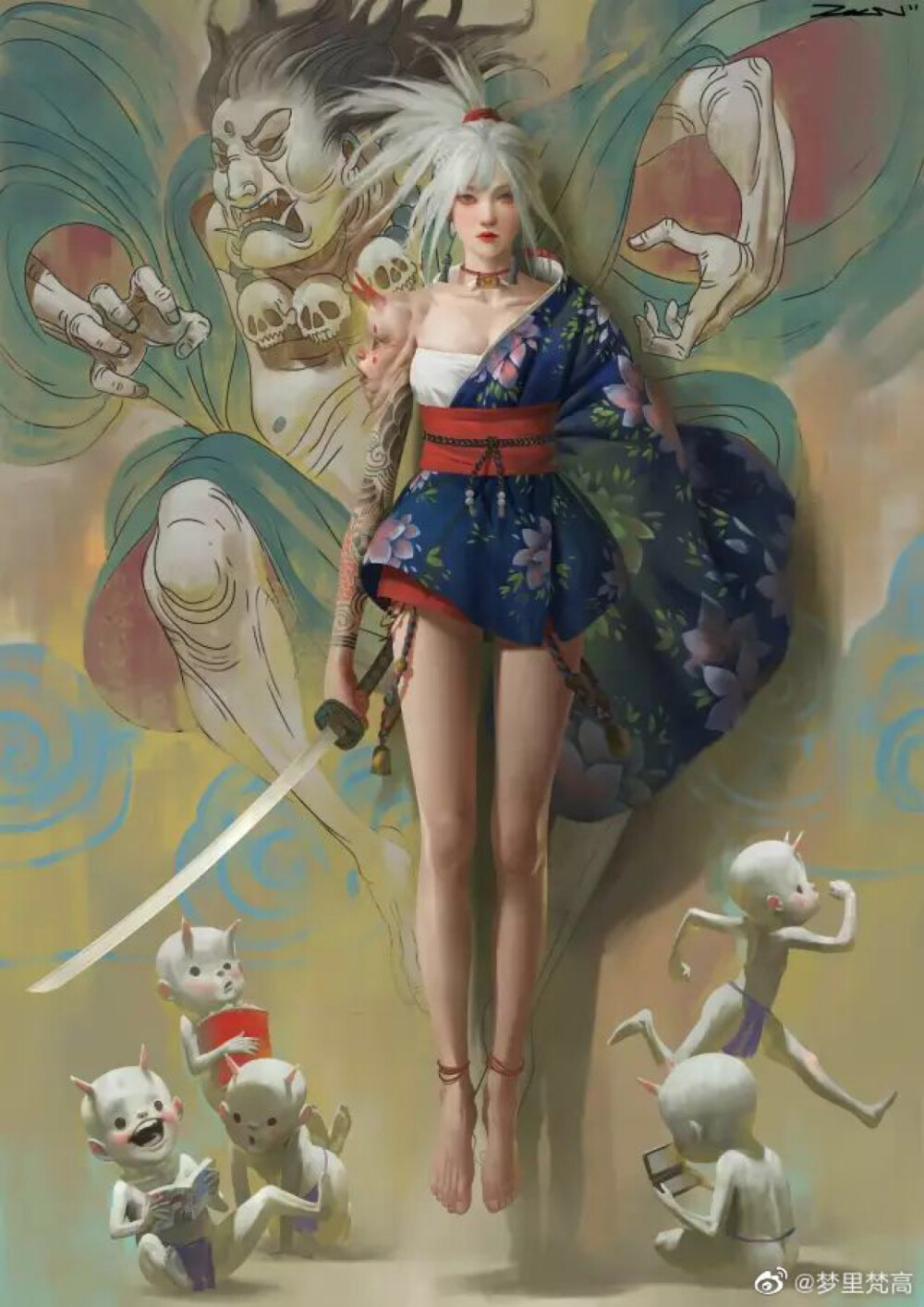 地狱小鬼 | 插画师 zeenchin 676767 - 高清图片,堆糖,美图壁纸