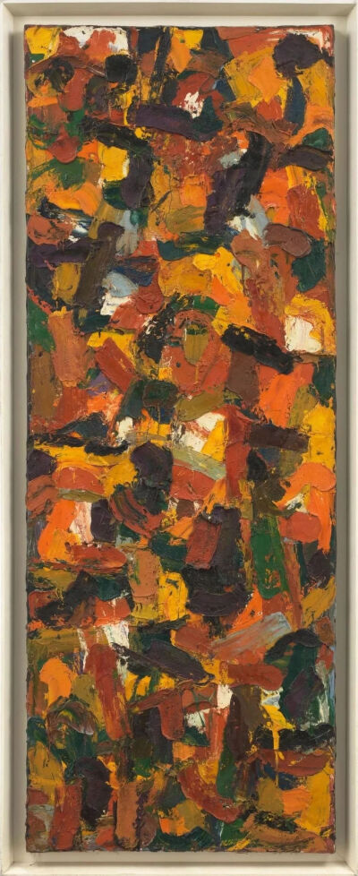 阿尔·赫尔德《Untitled》，布面油画，246×91.5cm，1955年 ©白立方及艺术家