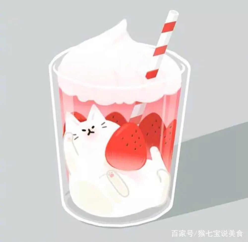 萌猫美食壁纸