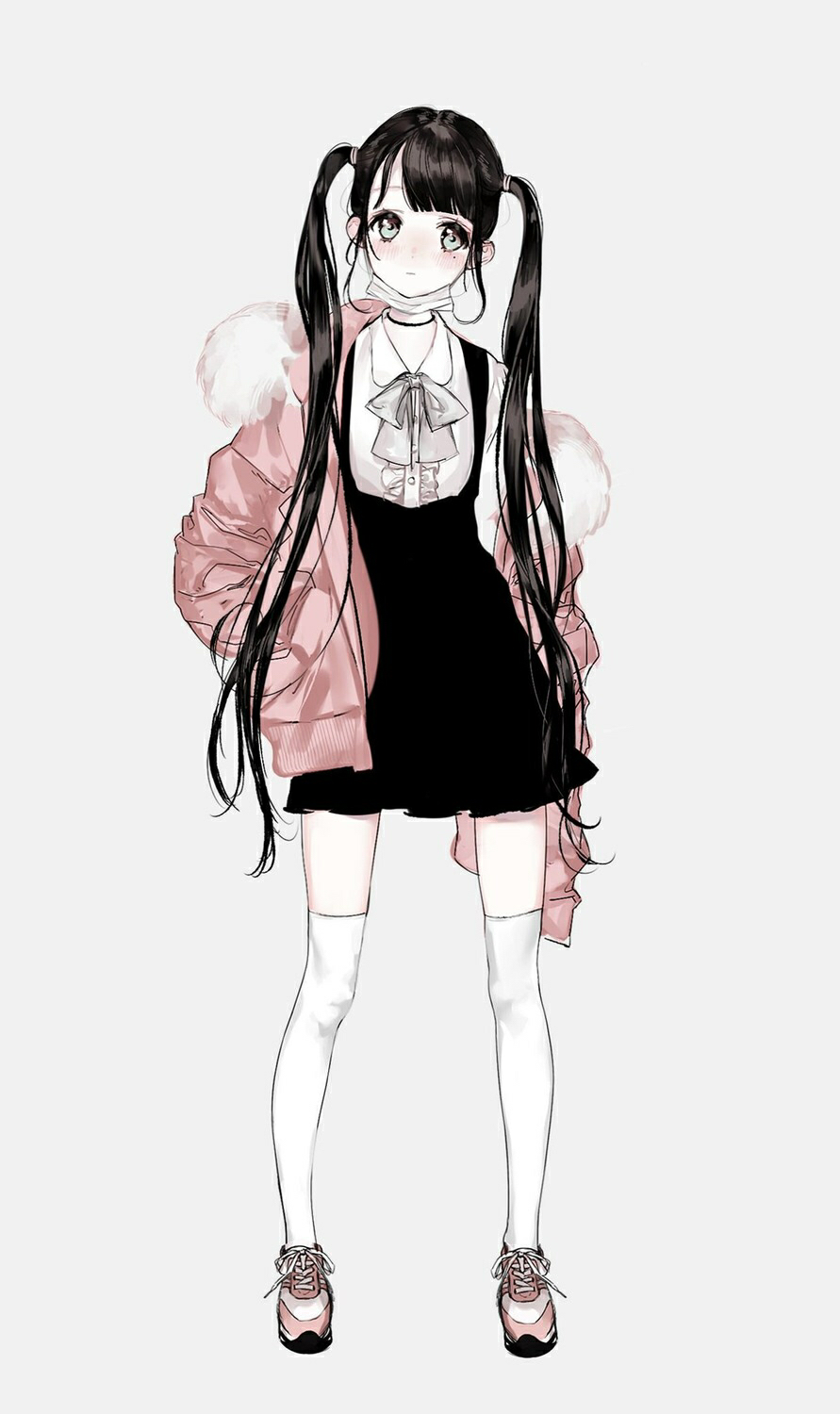 动漫女生全身