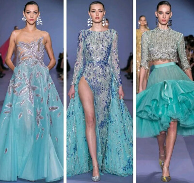 黎巴嫩著名礼服品牌Georges Hobeika巴黎高定时装周，发布了最新的2020春夏高定系列