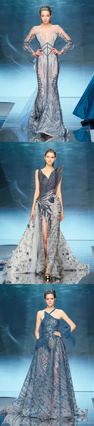 Ziad Nakad Couture S/S 2020
深海女神的蔚蓝战歌