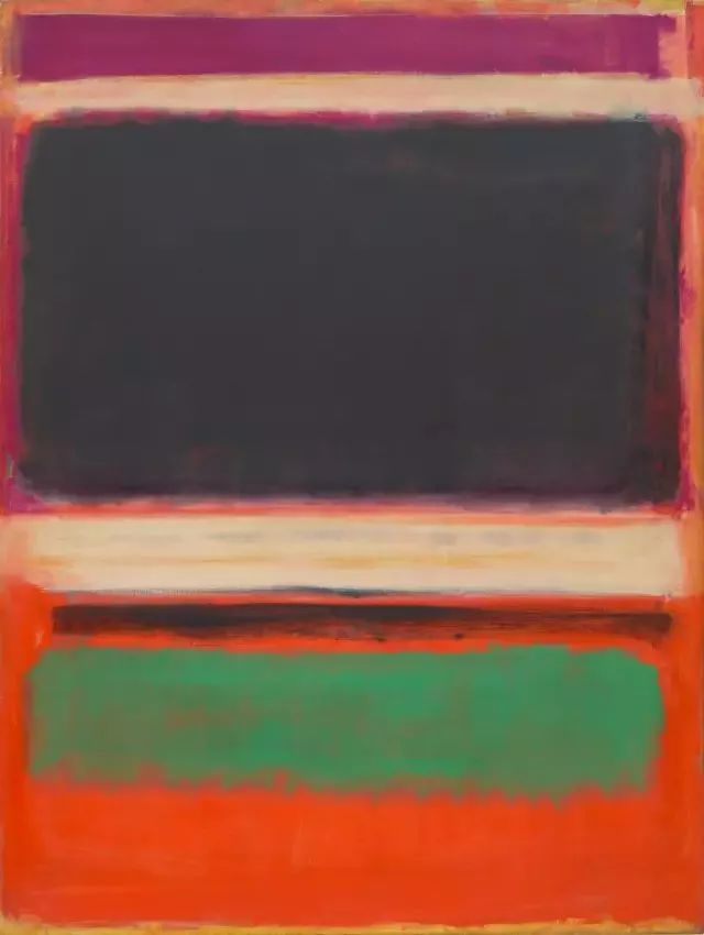 ▲ No.3/No.13（ Magenta，Black，Green on Orange ），1949