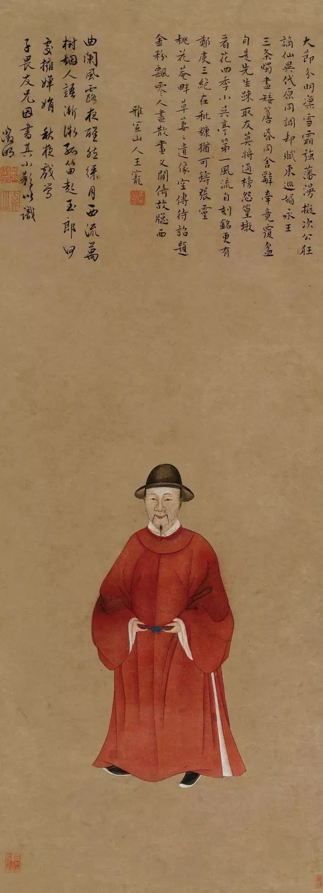 张灵《唐伯虎像》,明代