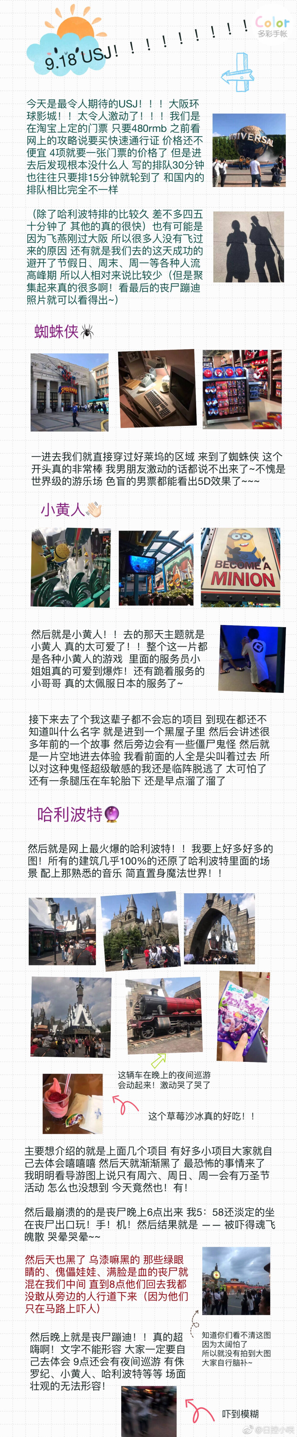 心心念念的日本东京大阪自由行啦
6天5晚人均5000 你的梦想并不是那么遥不可及
P1 （准备篇）
P2 浅草寺 晴空塔
P3 秋叶原 银座 东京塔
P4 东京巨蛋 新宿
P5 -
P5 梅田 通天阁 道顿掘 心斋桥
P6 USJ
P7 难波
P8 （小建议）
投稿：日控小咲 ​​​