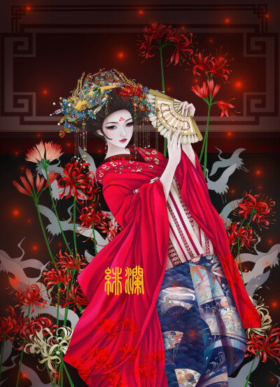 古风美人 . 舞姬 插画师：绯澜