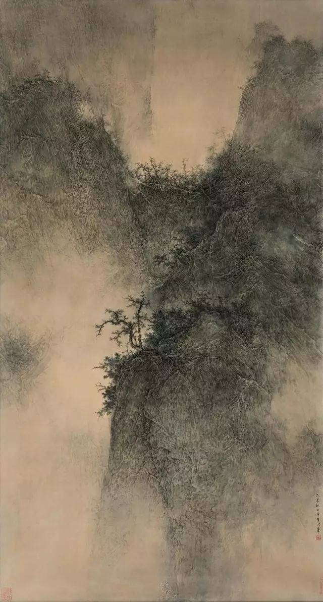 李华弌无题水墨设色纸本181965cm2015年