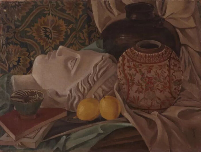 庞薰琹《静物》，油画，61.5×50cm，1947年，中国美术馆藏- 高清图片 