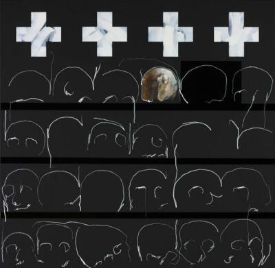 Brian Clarke《A Choir of Angels》，200×200cm，2012年