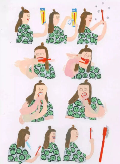 Tara Booth《how I brush my teeth》