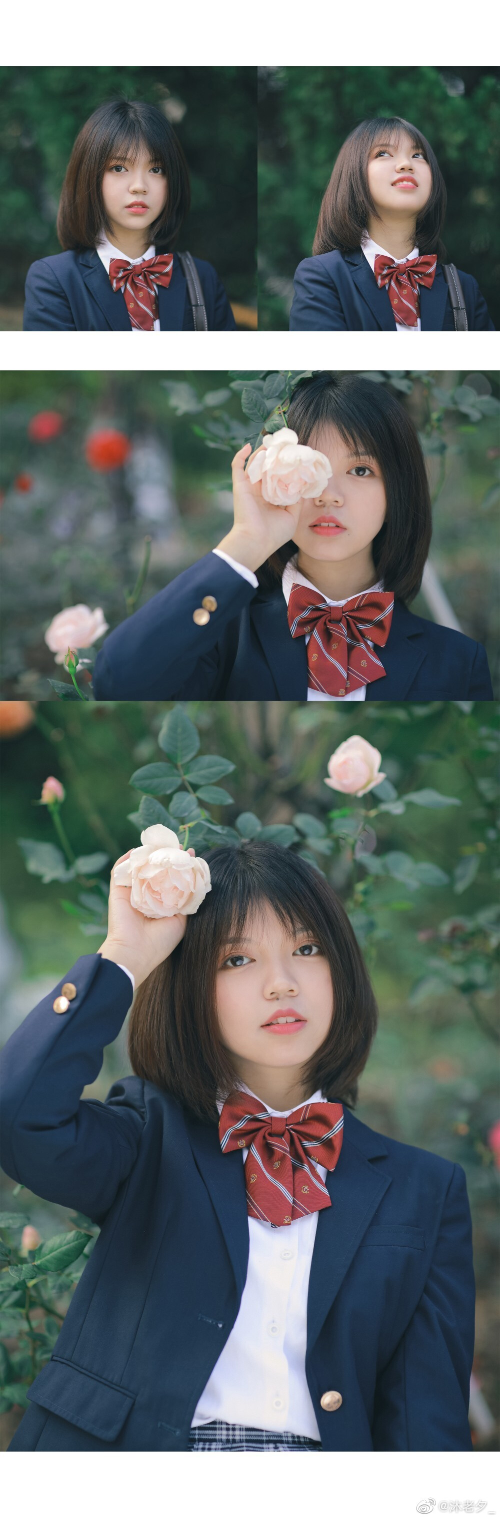 #日系写真##广州约拍#
——假装是文案——
天气很好的一天
拍的一组写真
我竟然忘了发微博
摄影 ：@黄慕潇
出境：@沐老夕_
staff：@叽叽叽叽叽叽_酱
给大家提前拜个早年~除夕快乐！ ​