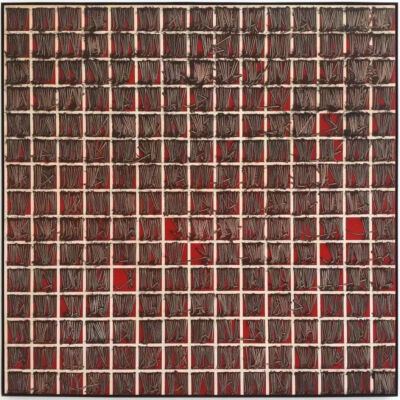 Emilio Scanavino《Tramatura》，布面油画，150×150cm，1973年