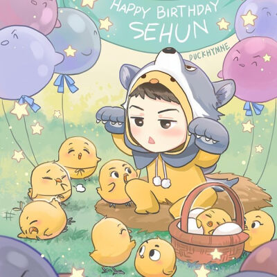 exo漫画生日贺图
xiumin suho lay beakhyun chen chanyeol D.O.kai sehun