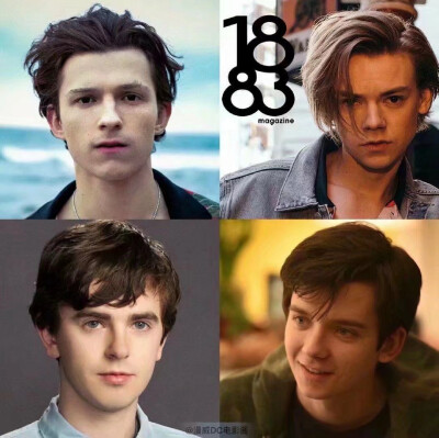 英国青年四人组：伦敦F4从小到大长相变化图
荷兰弟 Tom Holland
桑总 Thomas Sangster
海默 Freddie Highmore
阿沙 Asa Butterfield ​​​