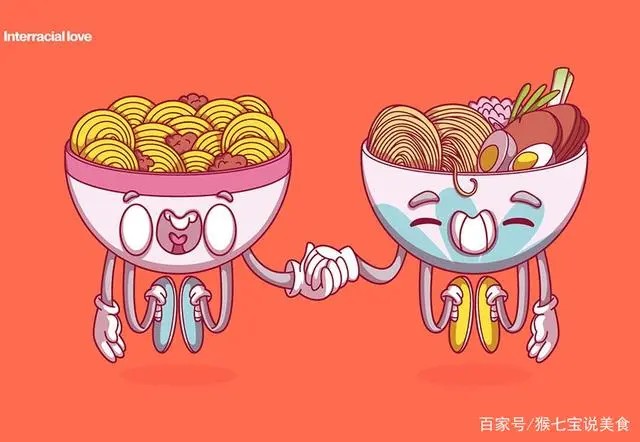 插画，食物总动员