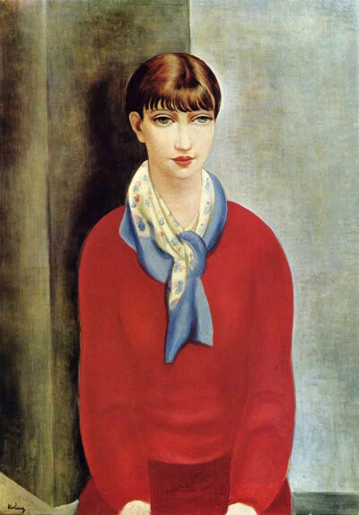 Moses Kisling《Kiki of Montparnasse》，1925年