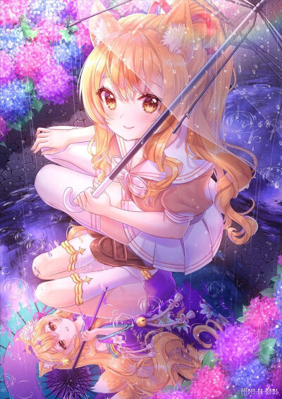 仰视の少女