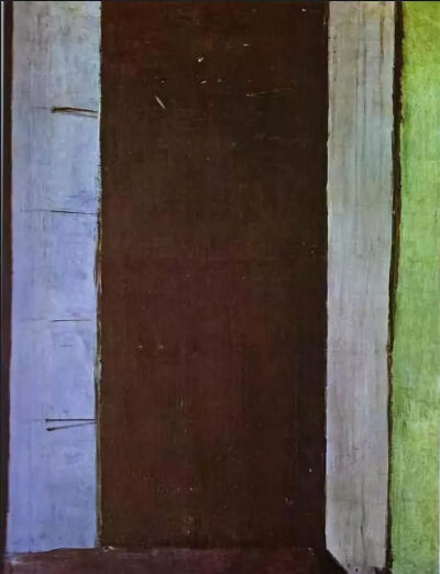 亨利·马蒂斯《科利尤尔的落地窗》，布面油画，116.5×88cm，1914年，巴黎现代艺术博物馆藏